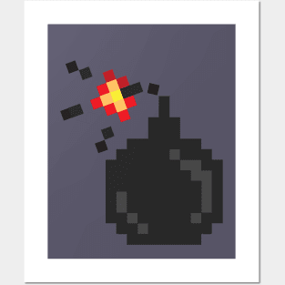 pixel bomb Posters and Art